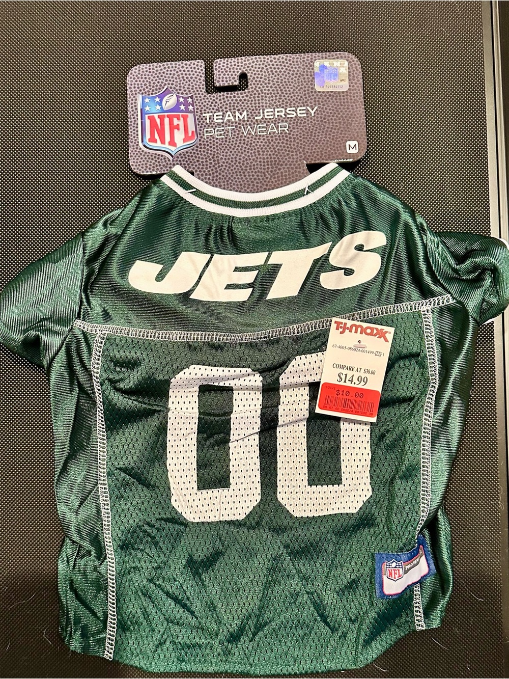 NWT New York Jets NFL Pet Jersey Green "JETS"